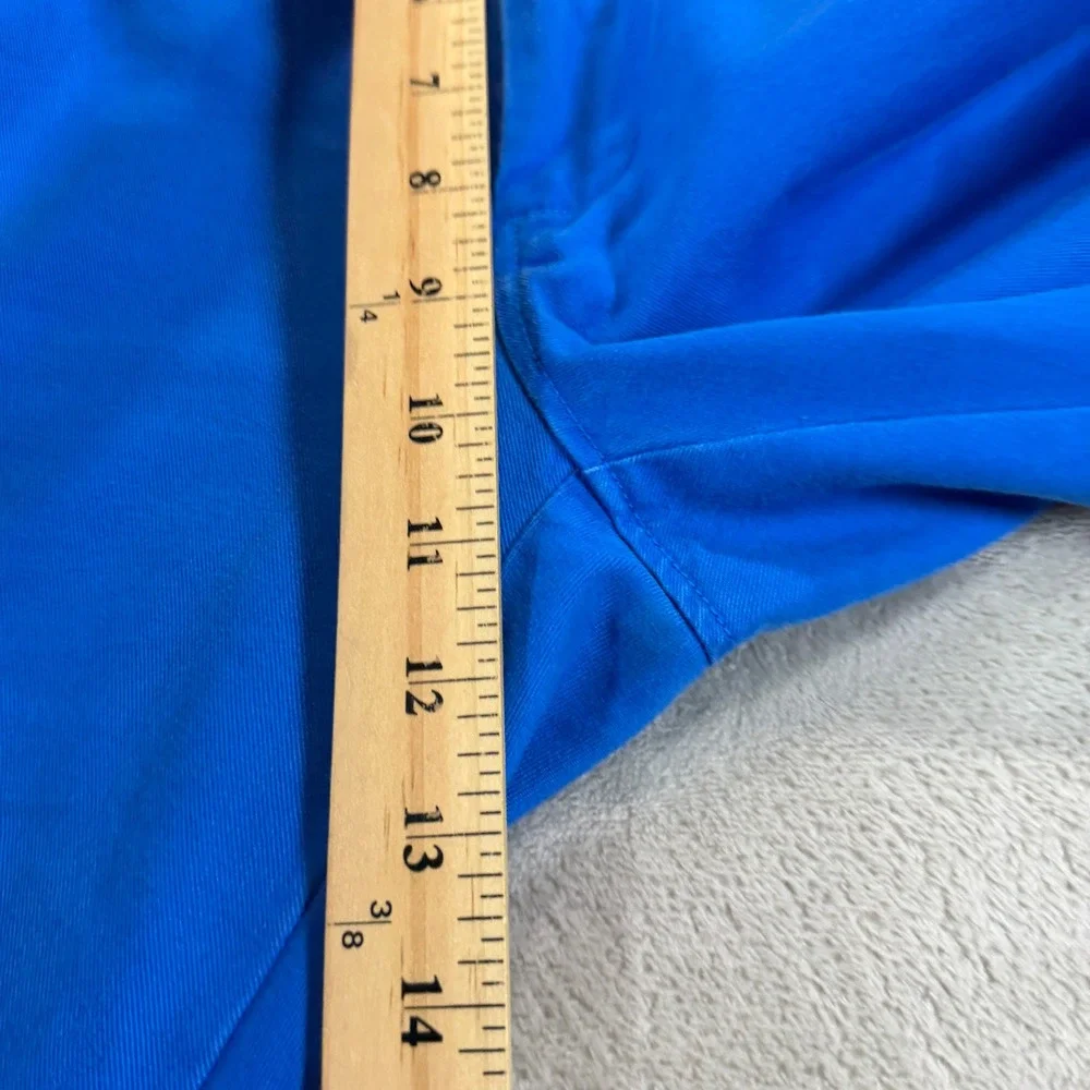 J. Crew Mens 30x30 100% Cotton Chino Pants Royal Blue Straight Leg Solid Zip Fly
